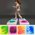 Liquid Light-Up Stepping Stones for Kids 12-Inch Square, Colorful 4-Pack