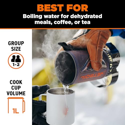 Jetboil Flash 1.0L Camping Stove System with WindGuard and Auto Ignition