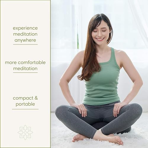 Travel Meditation Cushion with Washable Cover – Portable Floor Pillow for Relaxation