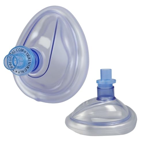 CPR Training Mask with One-Way Valves 100-Pack - Student Practice Equipment