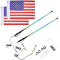 KEMIMOTO 3ft COB LED Whip Lights for UTV ATV - App Control, Brightness & Mode