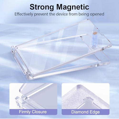 50 Pack Magnetic Card Holders 130PT Thick One Touch Card Sleeves for Trading Cards