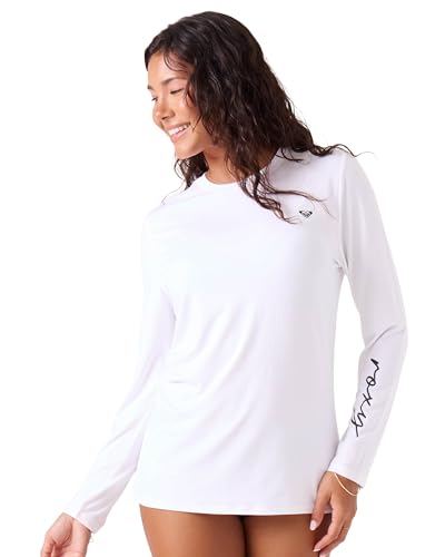 Roxy Women's Enjoy the Waves Long Sleeve Rash Guard - Medium / Snow
