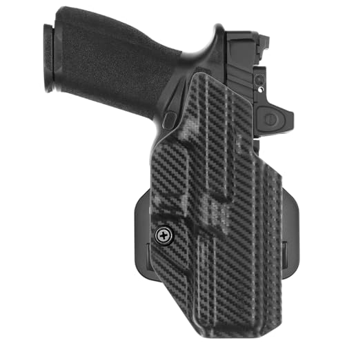 Tulster OWB Range+ Kydex Paddle Holster for Springfield Echelon - Black Carbon Fiber