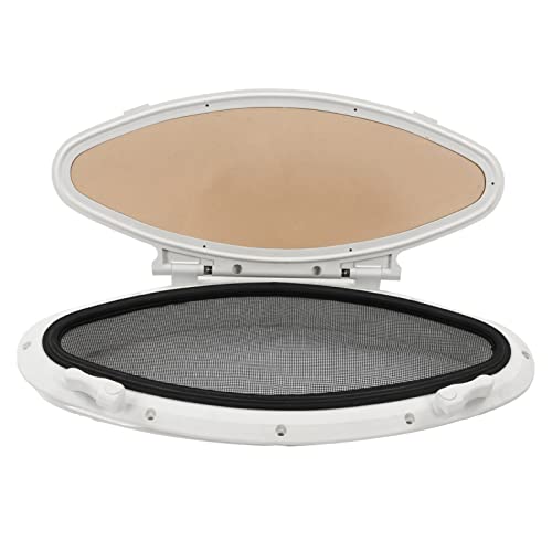Marine Hatch Porthole Window - Elliptical, Anti-Seal, Screen for RV