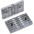 Aluminum Soft Plastic Fishing Lure Mold Kit - 10 Cavities for Crappie Baits, 2-inch