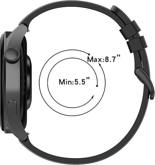 E ECSEM 10PACK Bands Compatible with Amazfit Active 2/Active/GTR Mini/GTS/Bip 3 Replacement Straps 20MM Classic Soft Silicone Flexible Lightweight Breathable Wristbands