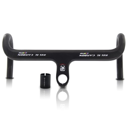Yccyctrek carbon handlebars road bike handlebar for road bike integrated handlebar Bicycle Carbon Fiber Road Bars Internal Routing Drop Bars Cycling handle bar 440*120mm Components & Parts UD Glossy