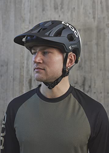 Mountain Bike Helmet with MIPS - Tectal Race, Adjustable Visor, 55-58cm - Black/White