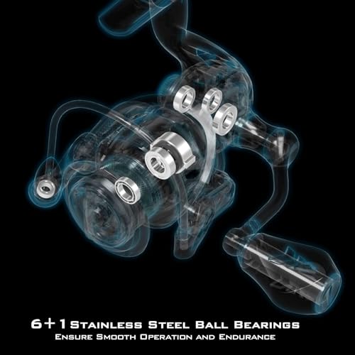 KastKing Zephyr 500 Spinning Fishing Reel - Black, 5.2:1 Gear Ratio, Ultralight