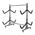 Bonnlo 4-Kayak Freestanding Storage Rack with Lockable Wheels & Adjustable Width