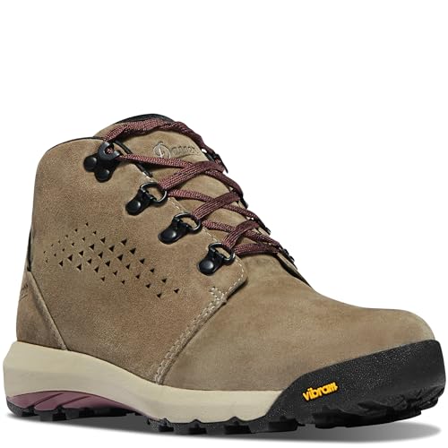Danner Women's Inquire Chukka Hiking Boots Gray/Plum Suede 4-inch Waterproof