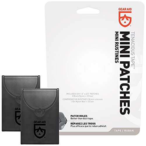 Mini Waterproof Patches Pack 2 - Clear Peel-and-Stick Repair Kit for Outdoor Gear
