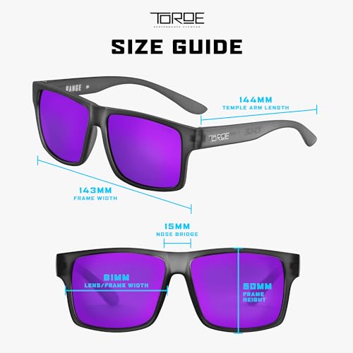 Unisex Polarized Full-Frame Sunglasses - TR90 Frame UV Protection Frost Grey & Purple