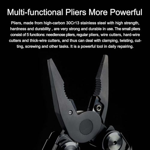 16-in-1 Multi-Tool Pocket EDC with Scissors - Stainless Steel Craft & Outdoor Gear