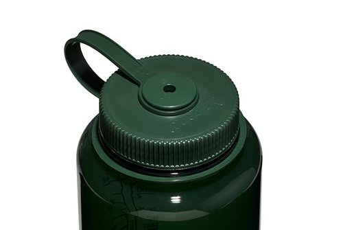 Nalgene Sustain Tritan BPA-Free Water Bottle Made with Material Derived from 50% Plastic Waste (Using ISCC Certified Mass Balance), 48 OZ, Wide Mouth, Jade