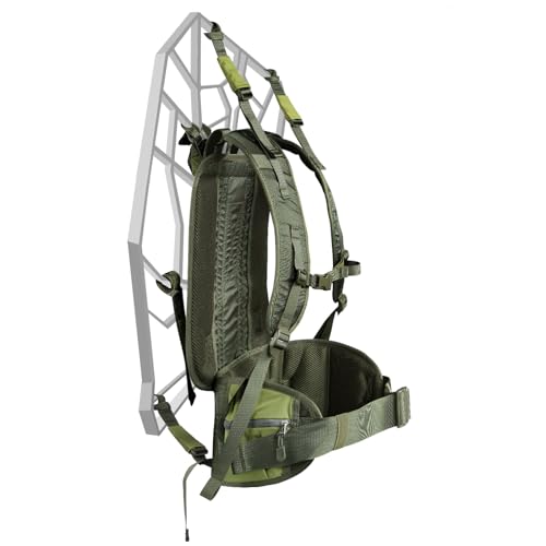 Green Tree Stand Transport System Backpack Straps - Adjustable & Universal Fit