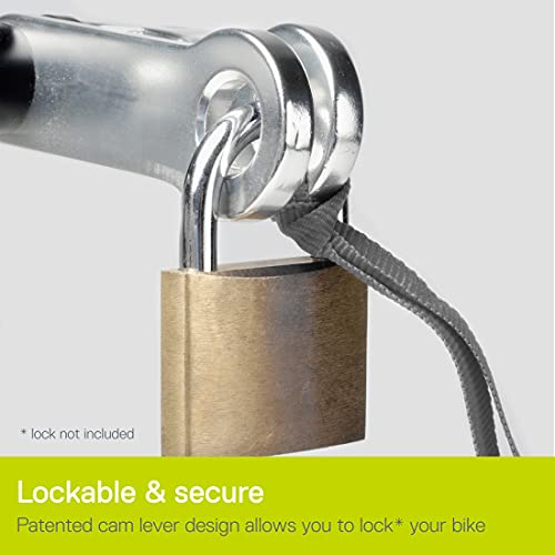 2-Pack Lockable Bike Fork Mount for Truck Bed Bike Racks - Secure Transport
