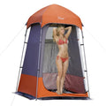 Portable Outdoor Shower Tent Privacy Changing Room Gray Orange - Camping Shelter