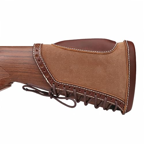 Recoil Reducing Canvas Leather Stock Extension Cover for Rifle