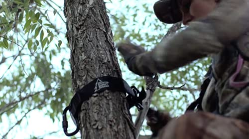 3 Pack Tree Climbing Safety Straps - Heavy-Duty Hunting Gear & Quick-Connect Tree Tether