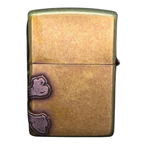 Zippo Skull Lighter Brass Limited Edition Model Antique Finish