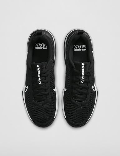 Nike Men's Air Max Alpha Trainer 6 Workout Shoes Black/White/Black - Size 8