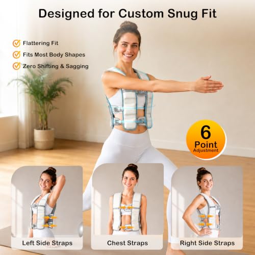WICTTISPOSI Adjustable Weighted Vest for Women Men Ivory Gray 0.7-18 lbs Fitness Training
