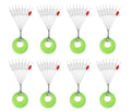 200Pcs Silicone Fishing Stopper Set - Transparent Cylinder / S Size - Milepetus