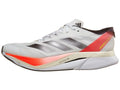 Adizero Boston 12 Running Shoes - White Aurora Met Solar Red 10.5