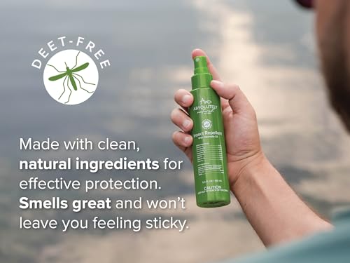Absolutely Natural Mosquito Repellent with Citronella - 5.4 Fl Oz, DEET-Free Outdoor Bug Spray