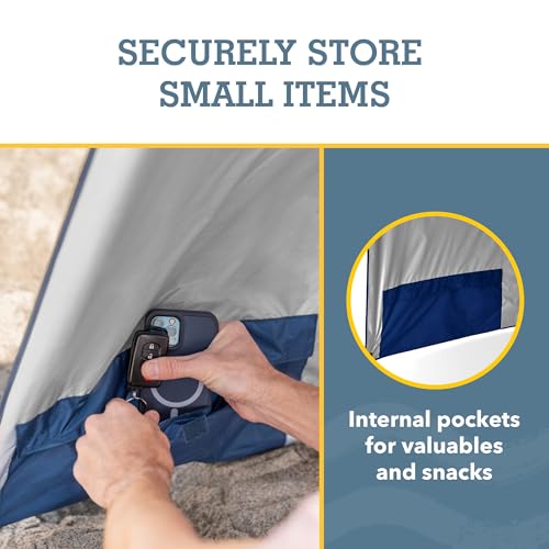 Bright Gray 8-Foot Sport-Brella UPF 50+ Shelter with Side Panels & Tilt