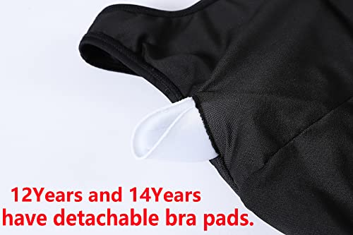 Girls' One-Piece Swimsuit Athletic Bathing Suit Size 6-16 Years