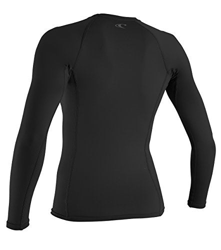 O'NEILL Women's Thermo-X UPF 50+ Long Sleeve Rashguard, Medium Black