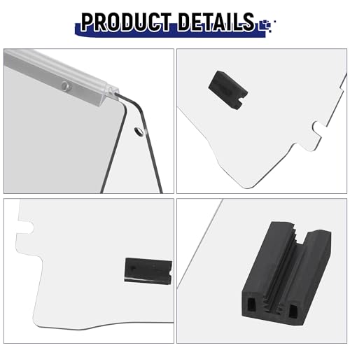 Clear Golf Cart Windshield Compatible with EZGO TXT & Medalist 94-14 - Folding Acrylic