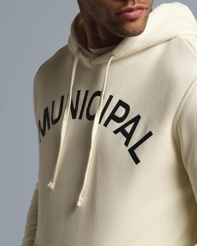 Men's Hoodie - MUNICIPAL M.OG-330, X-Large, Natural & Black