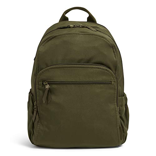 Vera Bradley Women's Cotton Campus Backpack - Climbing Ivy Green, One Size