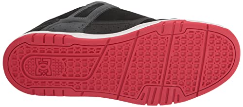 DC Men's Stag Skate Shoe Black/RED/Grey 11.5