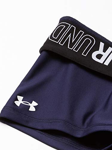 Under Armour Girls' Team Shorty Shorts Large Midnight Navy White