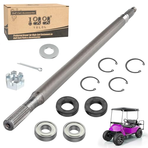 10L0L Driver Side Rear Axle Shaft for EZGO TXT & Medalist Golf Carts 1994-2013
