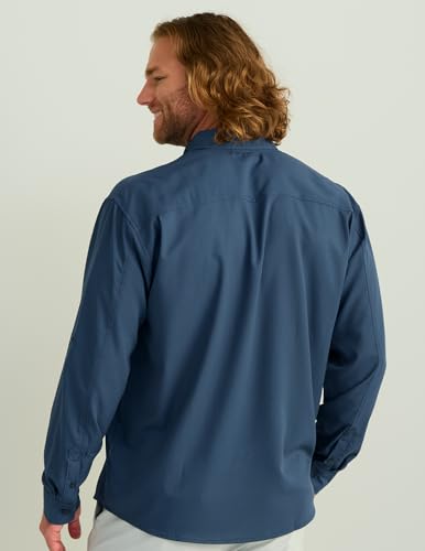 HUK Men's Tide Point Long Sleeve Fishing Shirt 3XL Sargasso Sea