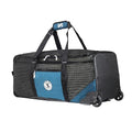 Diving Gear Duffel Bag with Wheels Mesh & Backpack Straps - 100L Blue