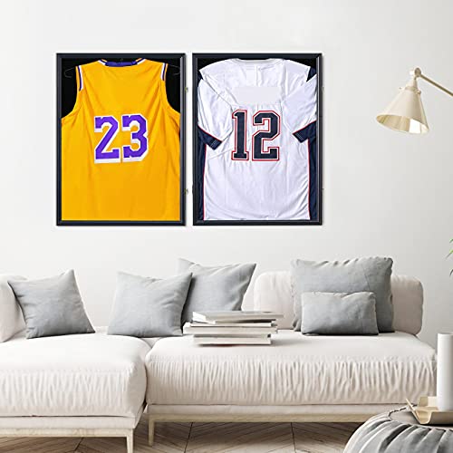 Sports Jersey Frame Display Case for 2XL Hockey Jerseys - Gold Lock Variant