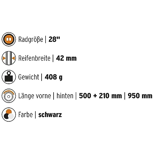 Bicycle Fender Set for Gravel, Cyclocross & Road Bikes - Single, Made in Germany