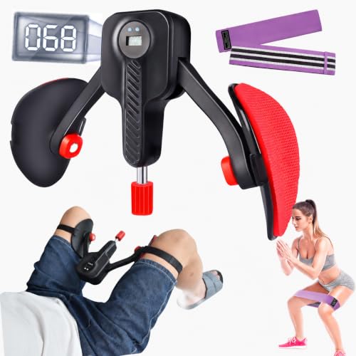Red Black Thigh Trainer for Pelvic Floor Exercises - Kegel & Resistance Device