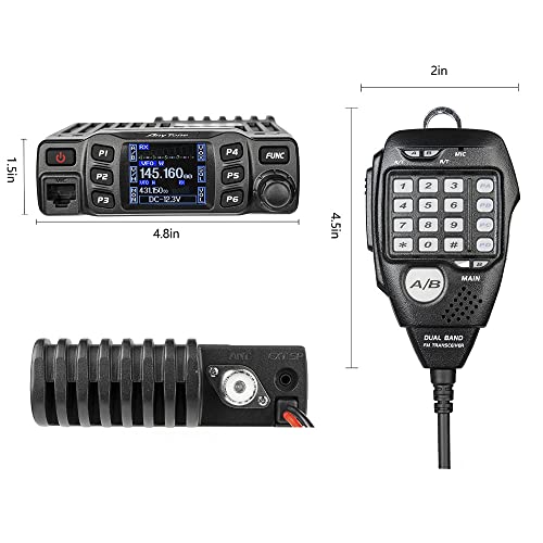 Dual Band 25W Mobile Transceiver Radio with VOX and Display - CABLE Variation