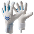 White Goalkeeper Gloves for Adults & Youth Soccer - High Grip Latex, Breathable, 8
