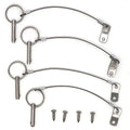 Marine Grade Stainless Steel Quick Release Pin 1/4 inch Diameter with Lanyard - Bimini Top Marine Hardware