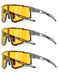Polarized Sports Sunglasses Men Women UV400 Running Cycling Fishing - Yellow/Yellow/Yellow