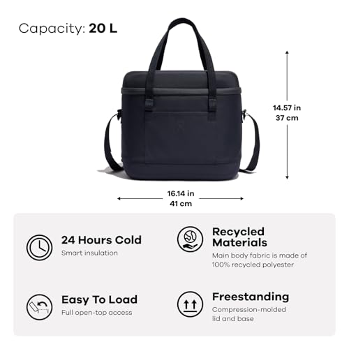 Hydro Flask Cooler Bag - 20 L Insulated Soft Cooler in Surf Blue, Portable & Leakproof
